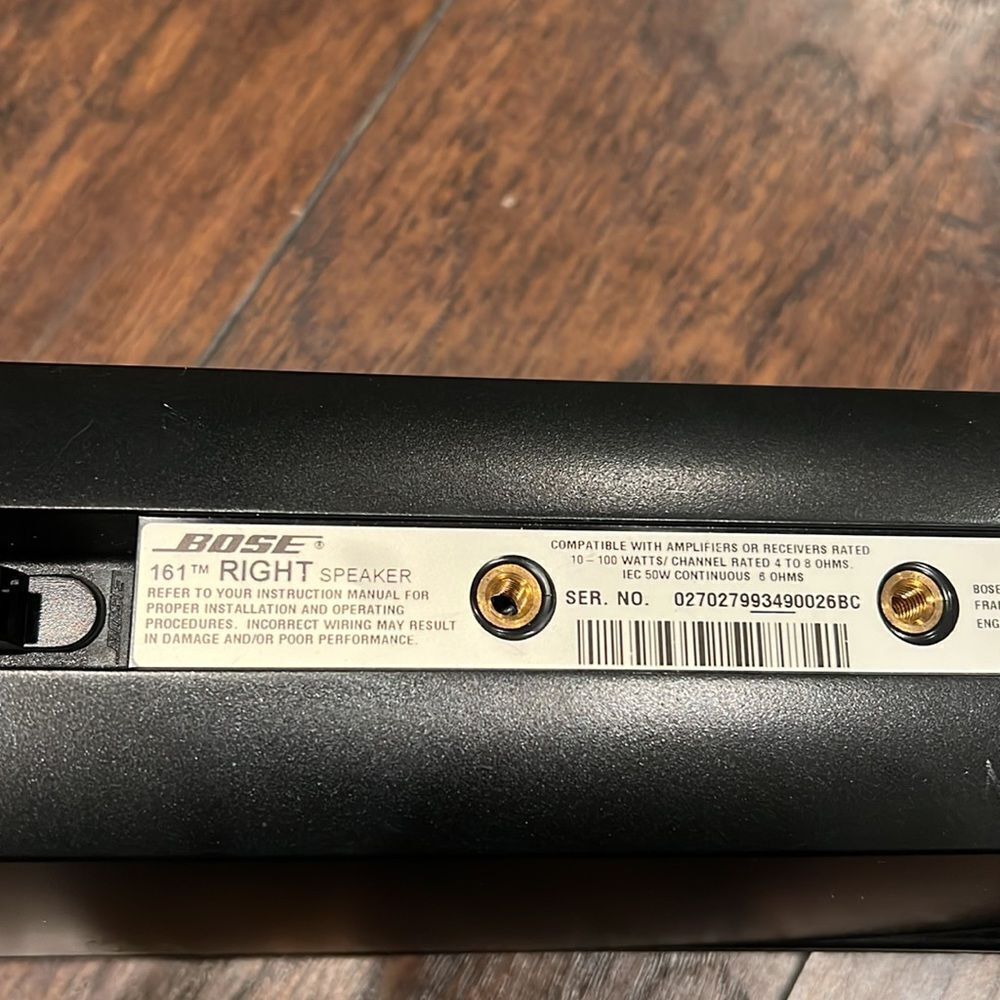 Bose 161 Speaker System Left and Right Speakers Black - Picture 3 of 4